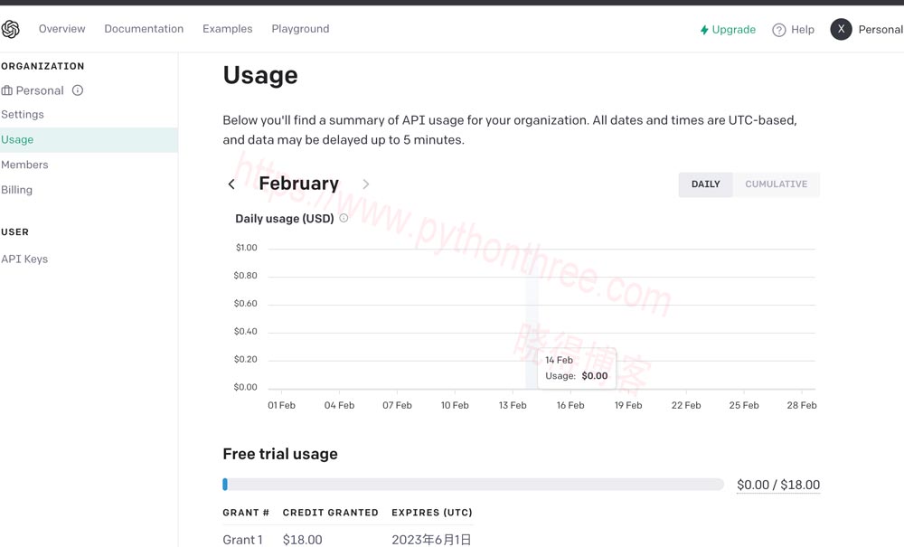 ChatGPT API 接口收费吗