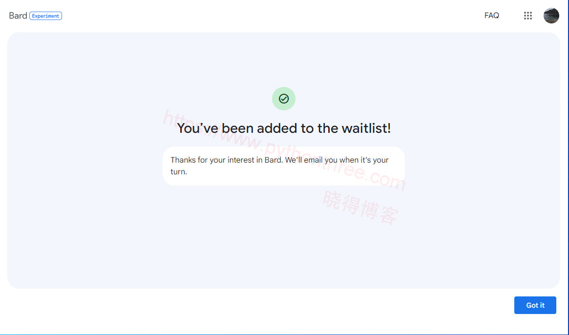 如何使用Google Bard - 晓得博客 成功加入Google-Bard候补名单