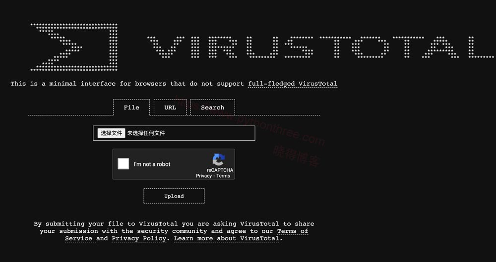VirusTotal扫描病毒