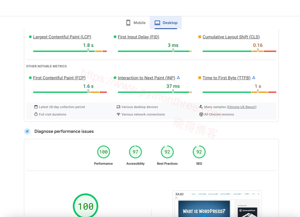 PageSpeed Insights