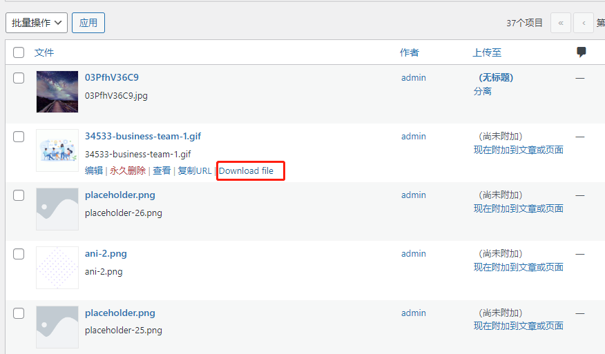 WordPress 6.2 中文安装包下载 - 晓得博客 媒体文件的下载链接