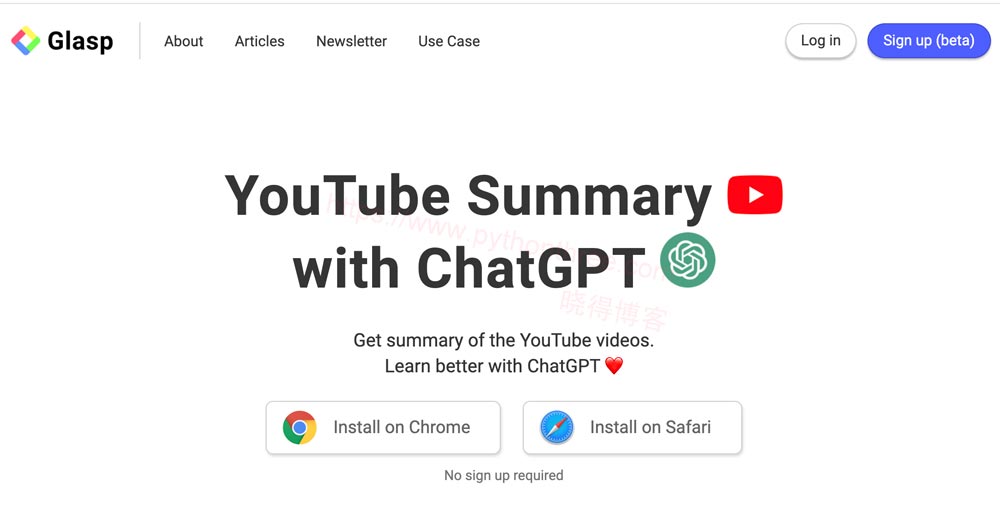 使用YouTube-Summary-ChatGPT插件对视频进行总结