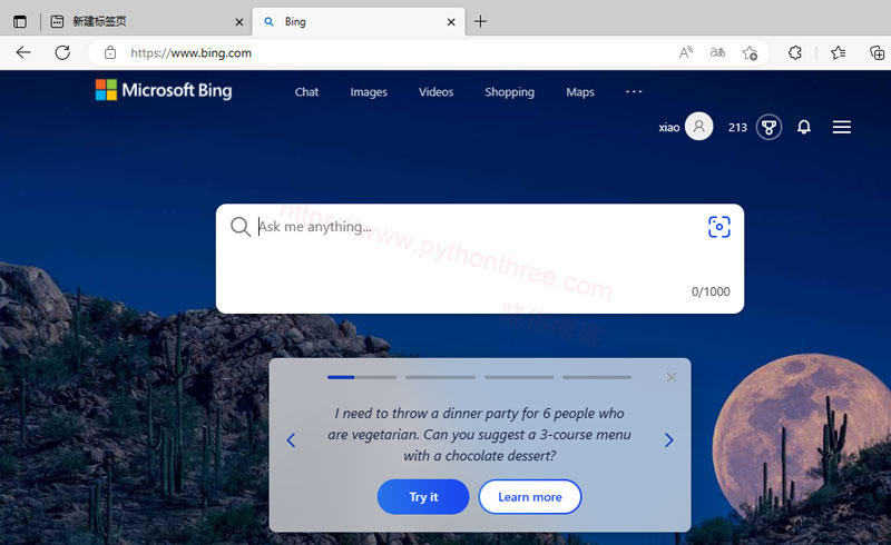 在Microsoft Edge浏览器中使用Bing AI - 晓得博客 Microsoft Edge ChatGPT使用
