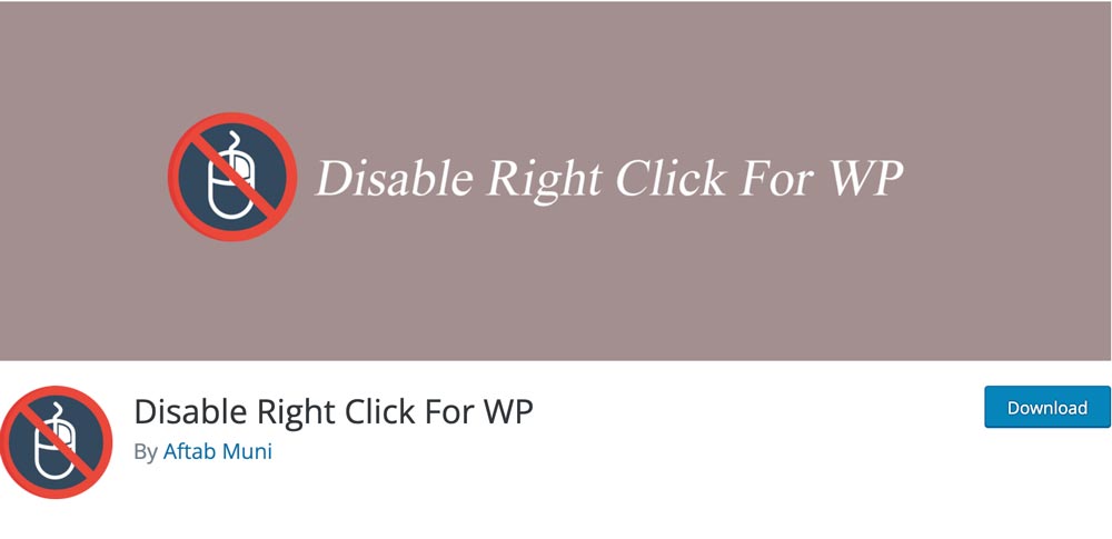 如何禁用右键单击WordPress图像 - 晓得博客 Disable Right Click for WP插件