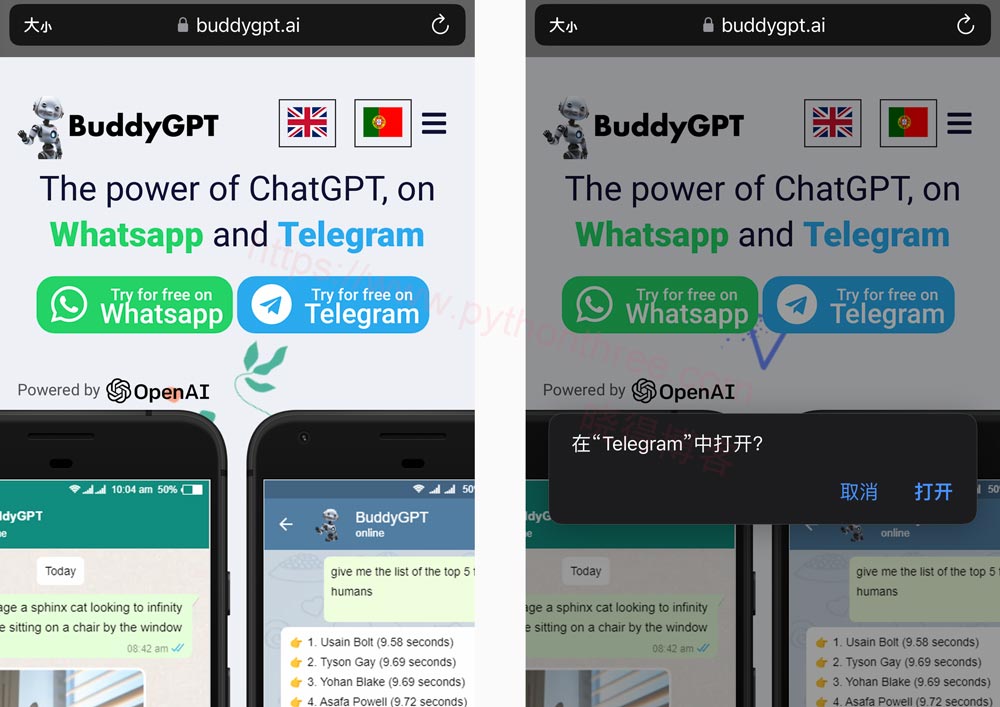 如何在Telegram上使用ChatGPT - 晓得博客 使用 BuddyGPT