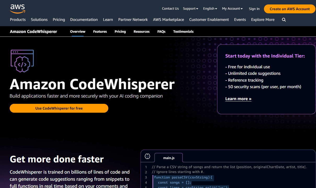 Amazon Codewhisperer