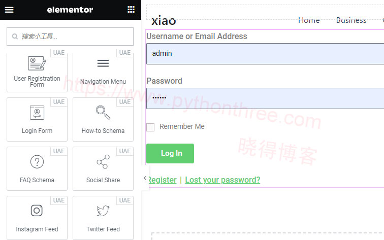 使用Elementor创建自定义Google登录表单 - 晓得博客 使用Elementor创建页面