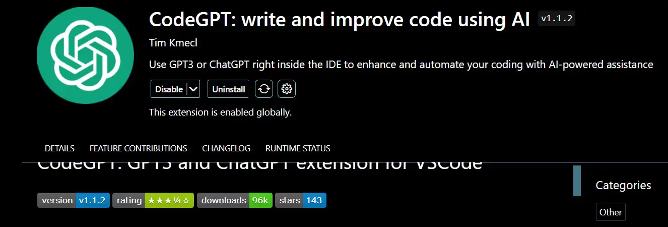 CodeGPT by Tim Kmecl