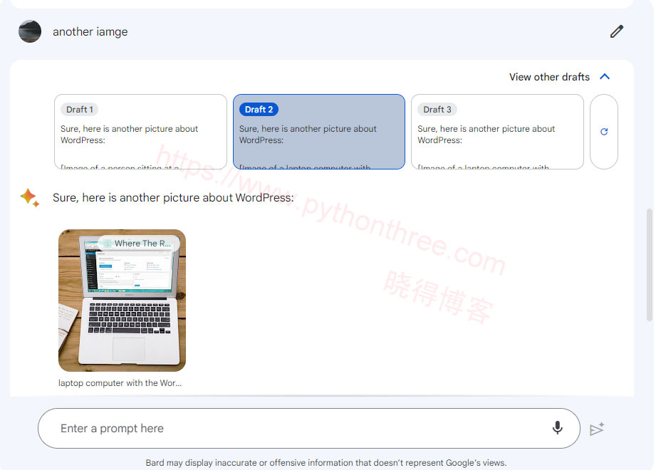 如何使用Google Bard - 晓得博客 Bard从Google搜索引入图片