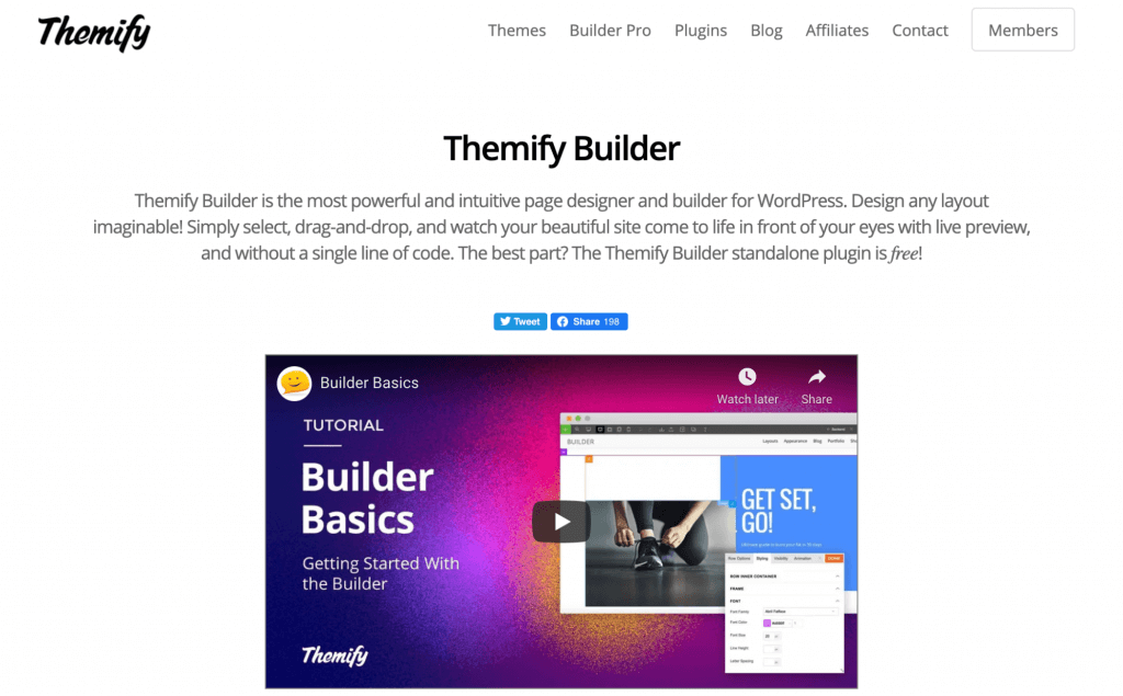 17个最佳WordPress页面构建器 - 晓得博客 Themify Builder页面构建器