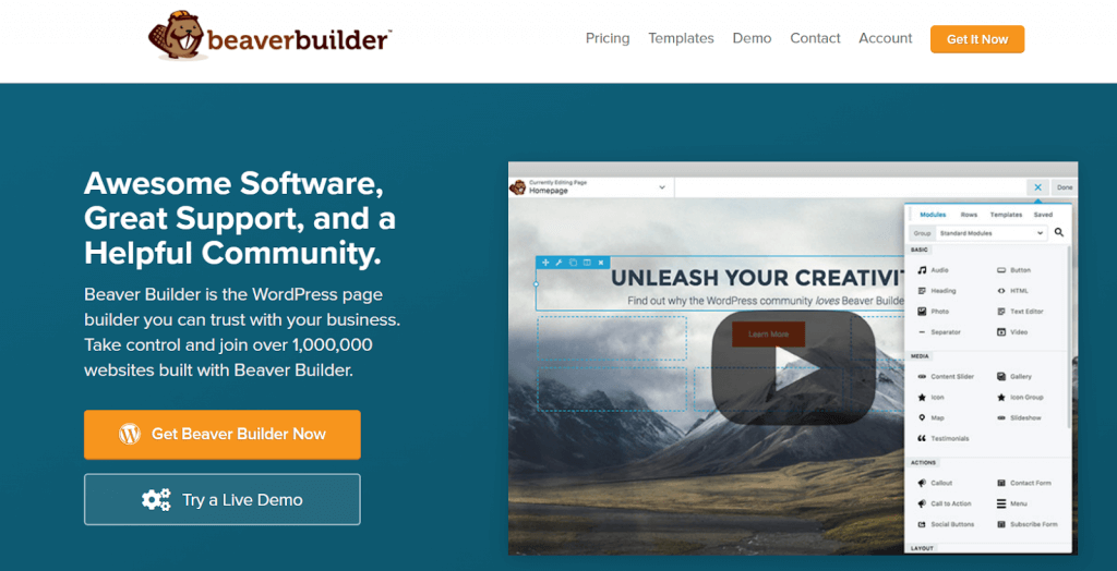 17个最佳WordPress页面构建器 - 晓得博客 Beaver Builder页面构建器