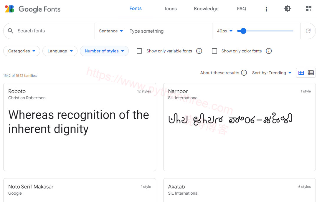 Enfold主题本地加载Google字体以符合GDPR - 晓得博客 下载您想要使用的Google字体