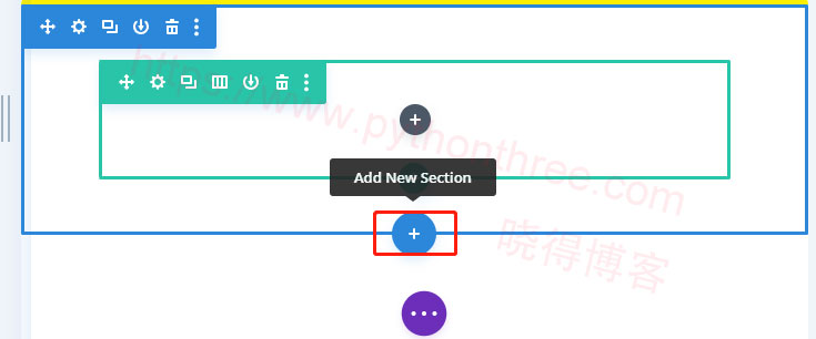 如何使用Divi Builder创建自定义404页面 - 晓得博客 Divi-Builder添加新Section部分