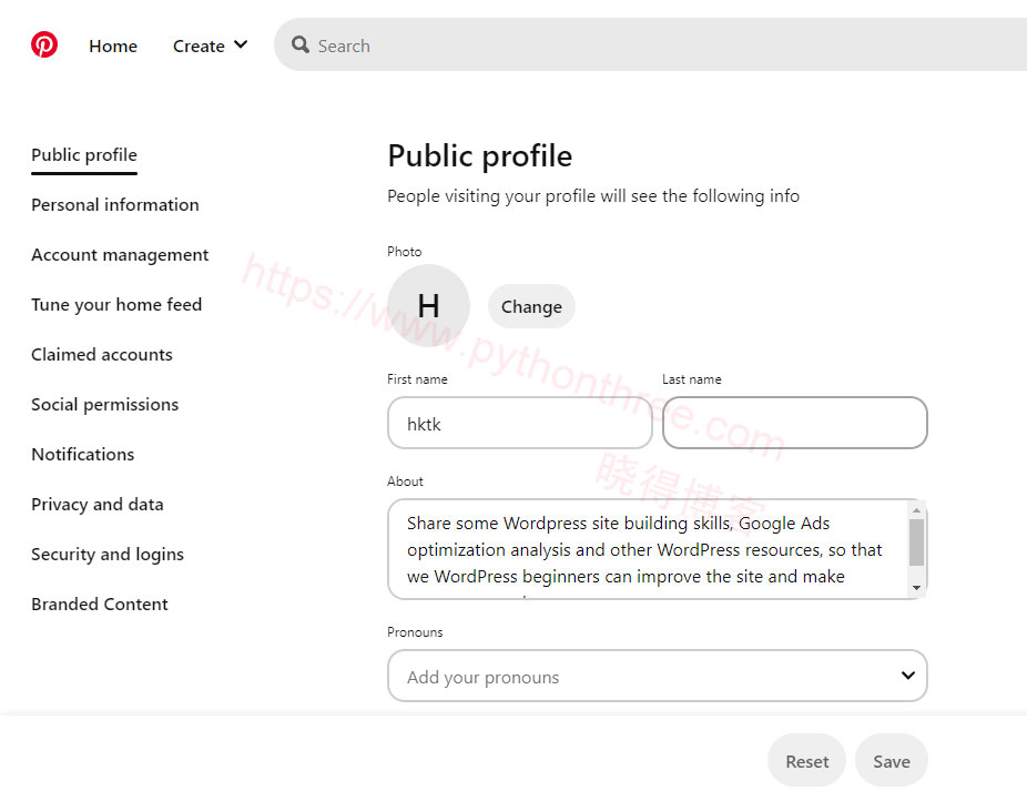 构建Pinterest反向链接 - 晓得博客 优化Pinterest个人资料