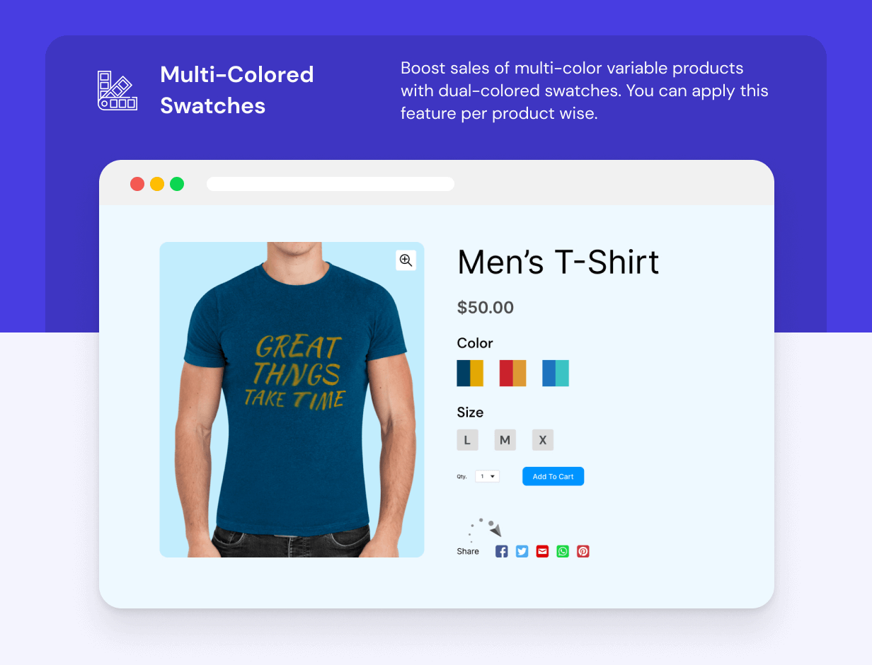 WooCommerce Colors and Swatches for Variations