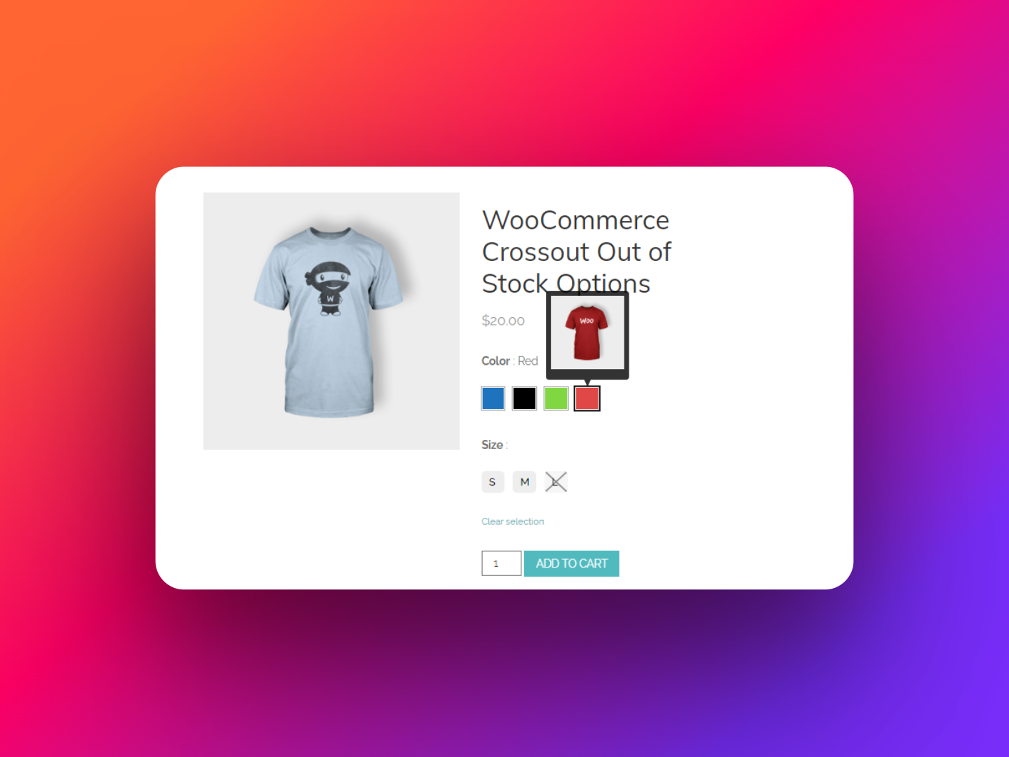 WooCommerce Color or Image Variation Swatches