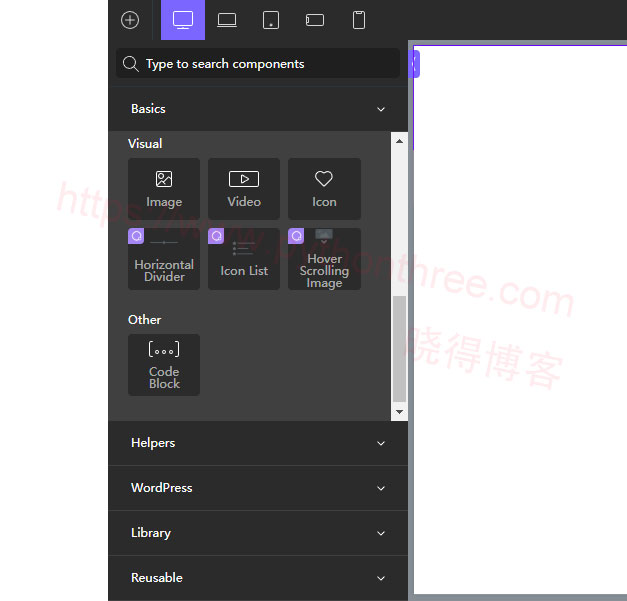 Oxygen Builder页面构建器Embedding Plugins插件 - 晓得博客 Code Block代码块