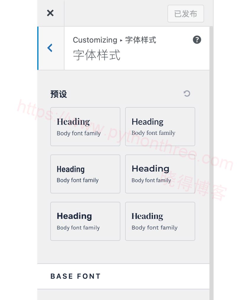Astra主题功能特点 - 晓得博客 Astra字体样式设计
