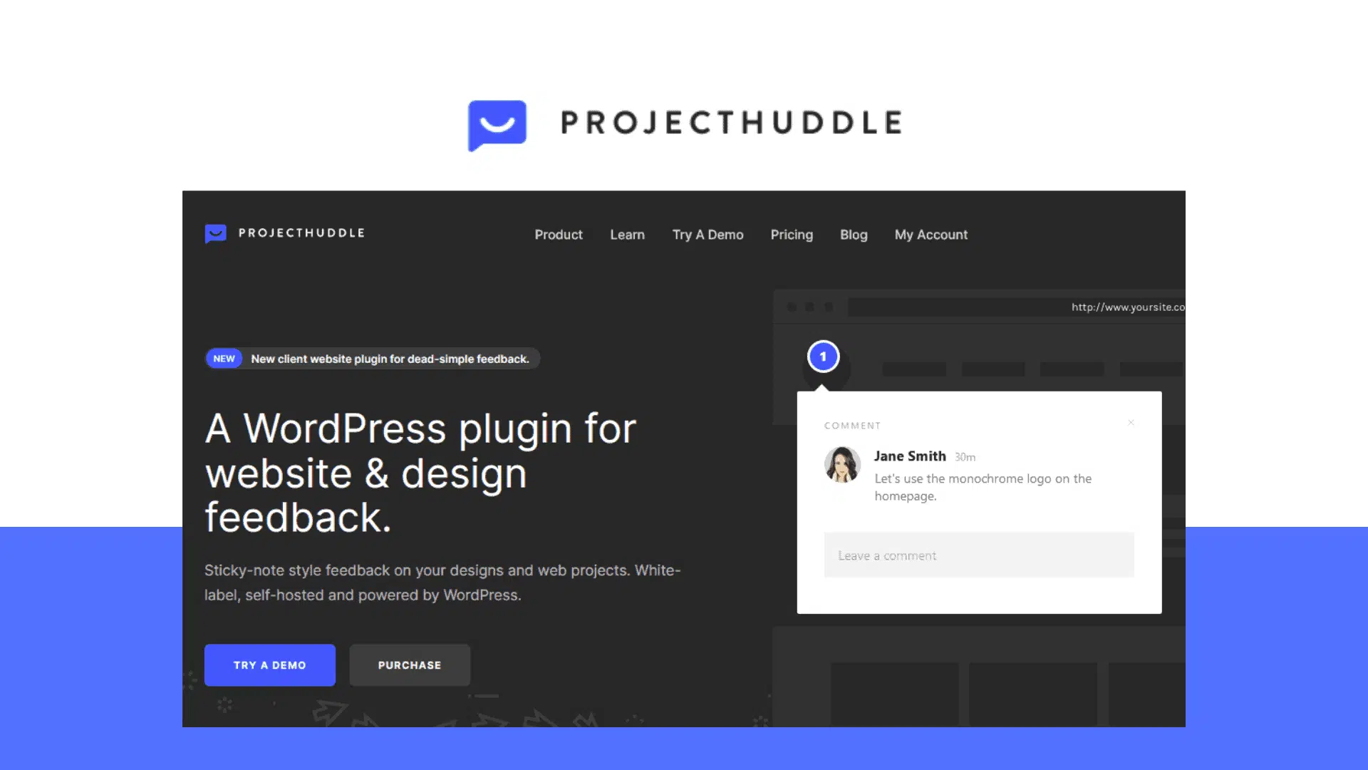ProjectHuddle插件WordPress网站设计交流插件 - 晓得博客 WordPress网站设计交流插件ProjectHuddle插件功能