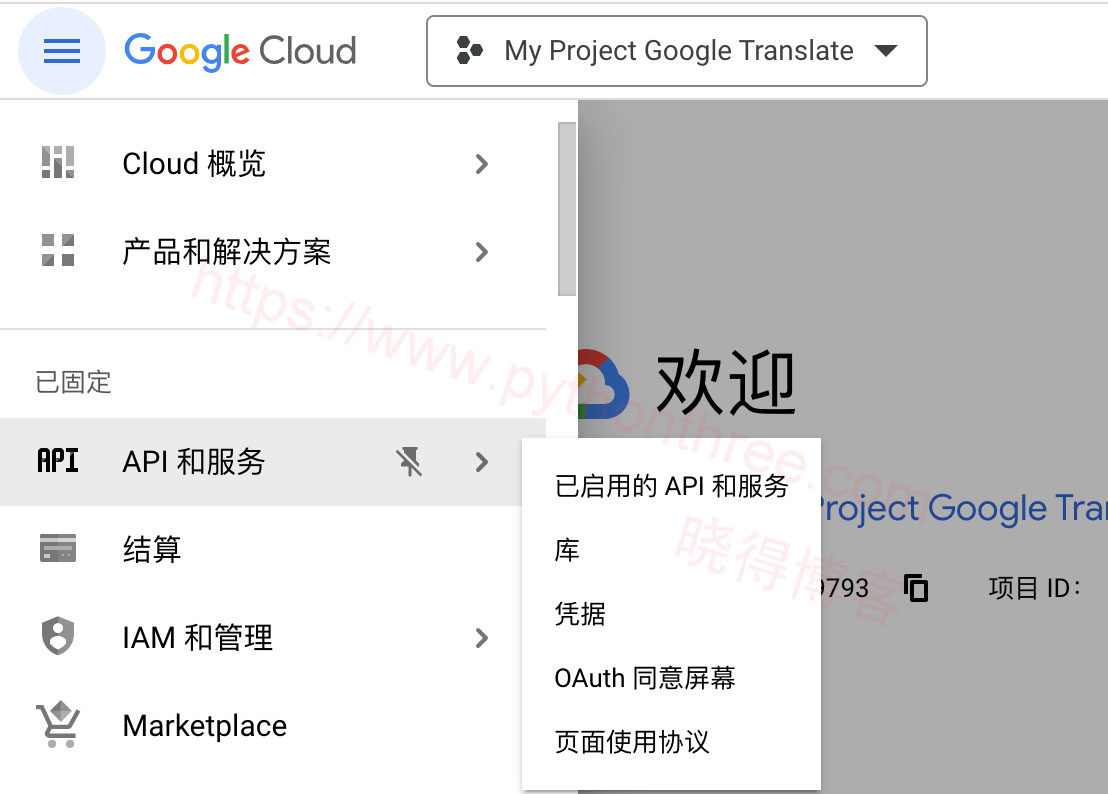 怎么生成获取Google Translate API Key翻译网站