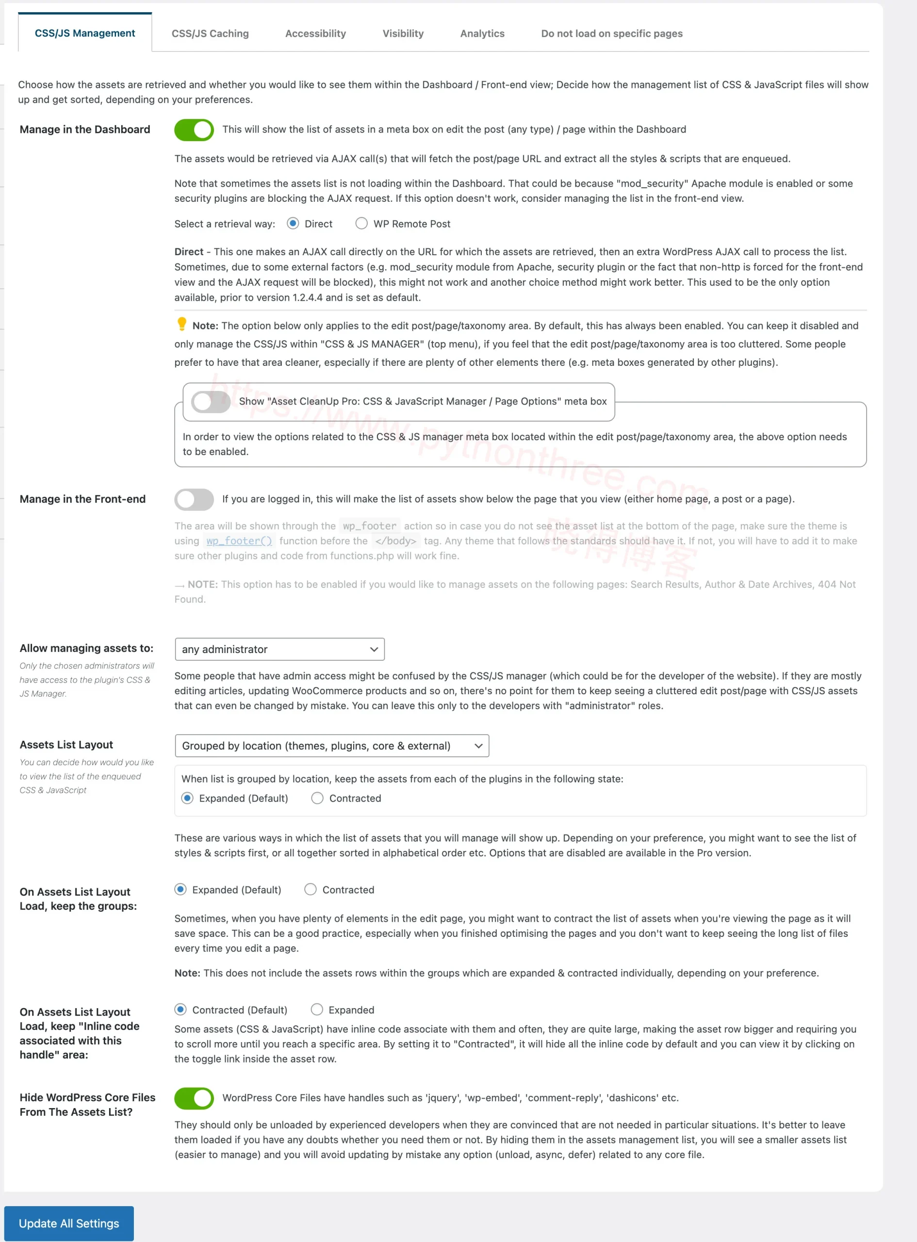 [2025]Asset Cleanup Pro插件使用WordPress性能优化插件教程 - 晓得博客 - WordPress插件