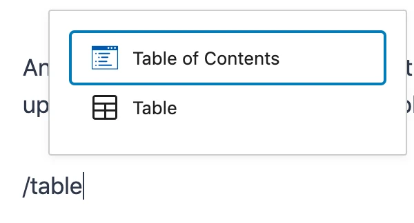 在WordPress中添加Kadence Table of Contents目录块