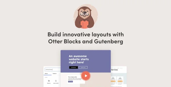 Otter Blocks Pro块编辑器插件WordPress轻量级动态页面构建块