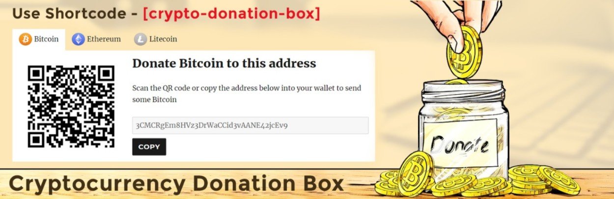 Cryptocurrency Payment & Donation Box