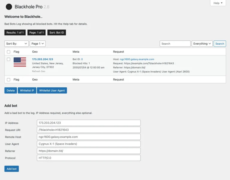 WordPress安全插件Blackhole Pro Plugin