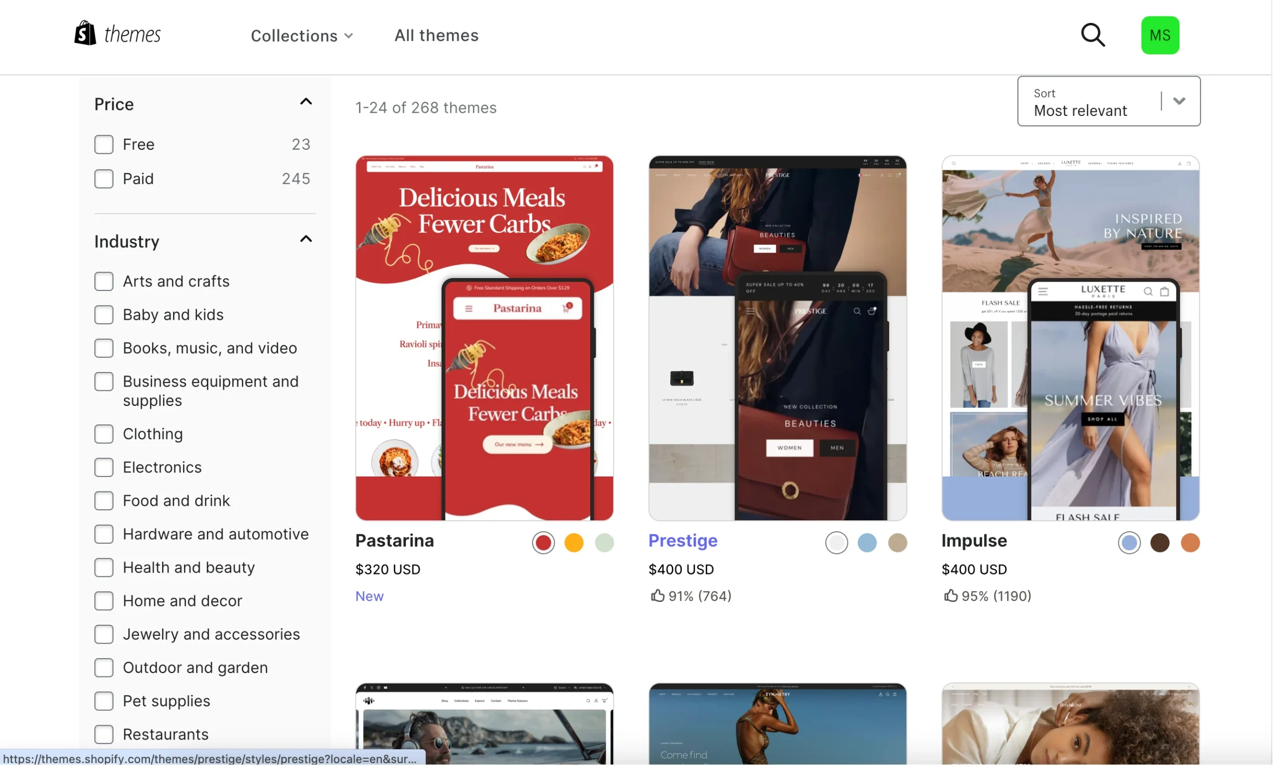 Shopify是什么?Shopify如何运作? 5 选择并自定义您的Shopify主题