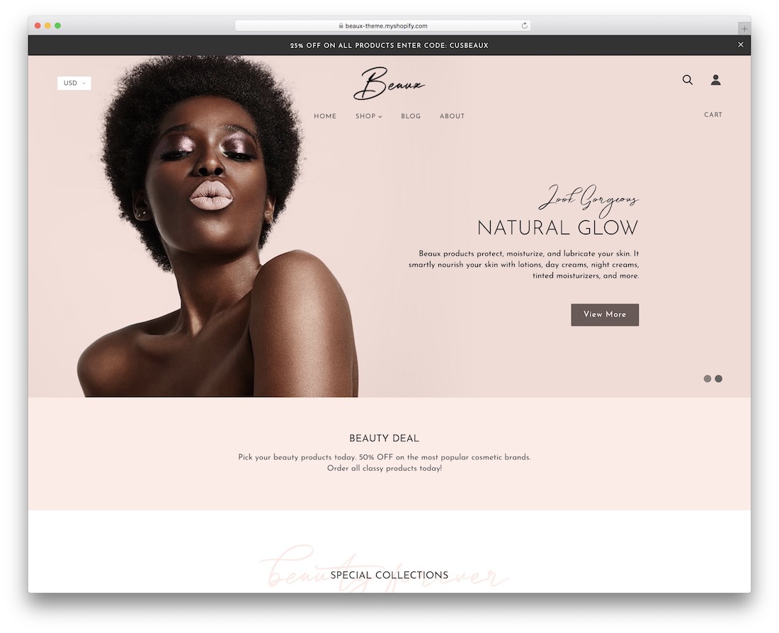 9款最佳Shopify珠宝主题 5 Beaux