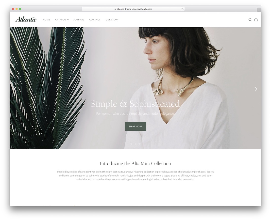 9款最佳Shopify珠宝主题 6 Atlantic