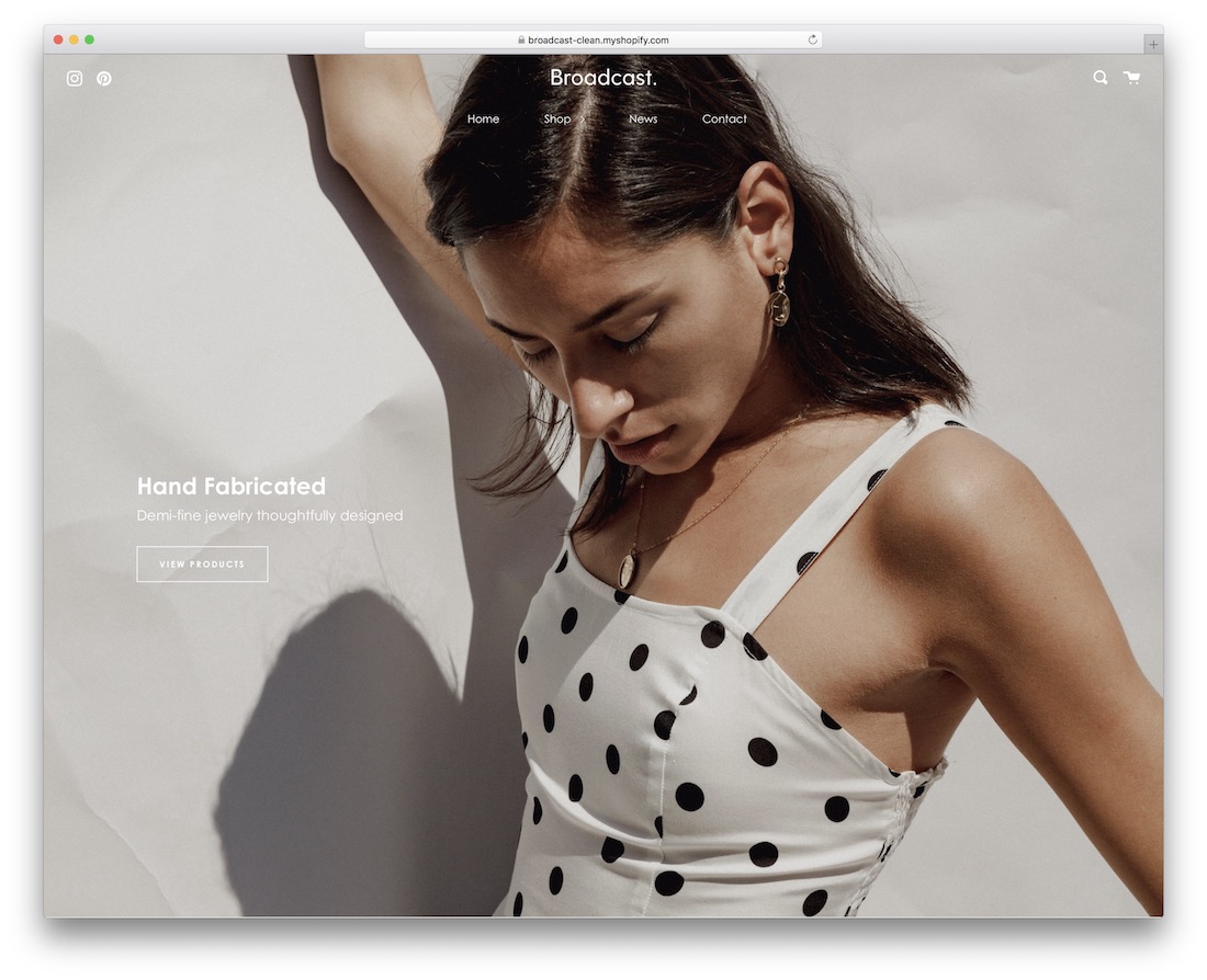 9款最佳Shopify珠宝主题 8 Broadcast